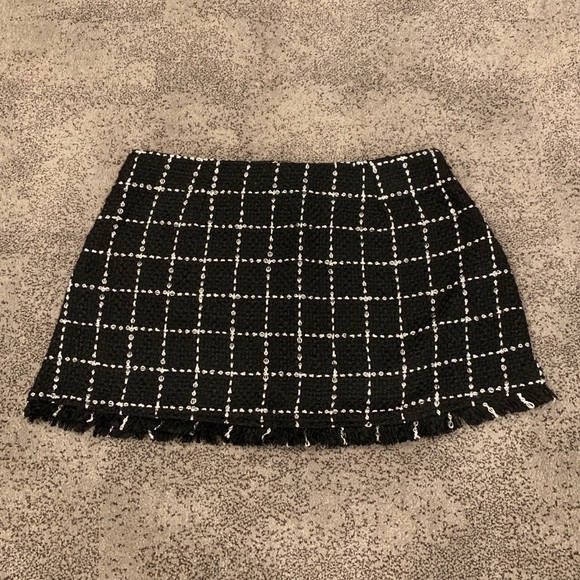 Tobi | Tweed Check Mini Skirt - Picture 1 of 4